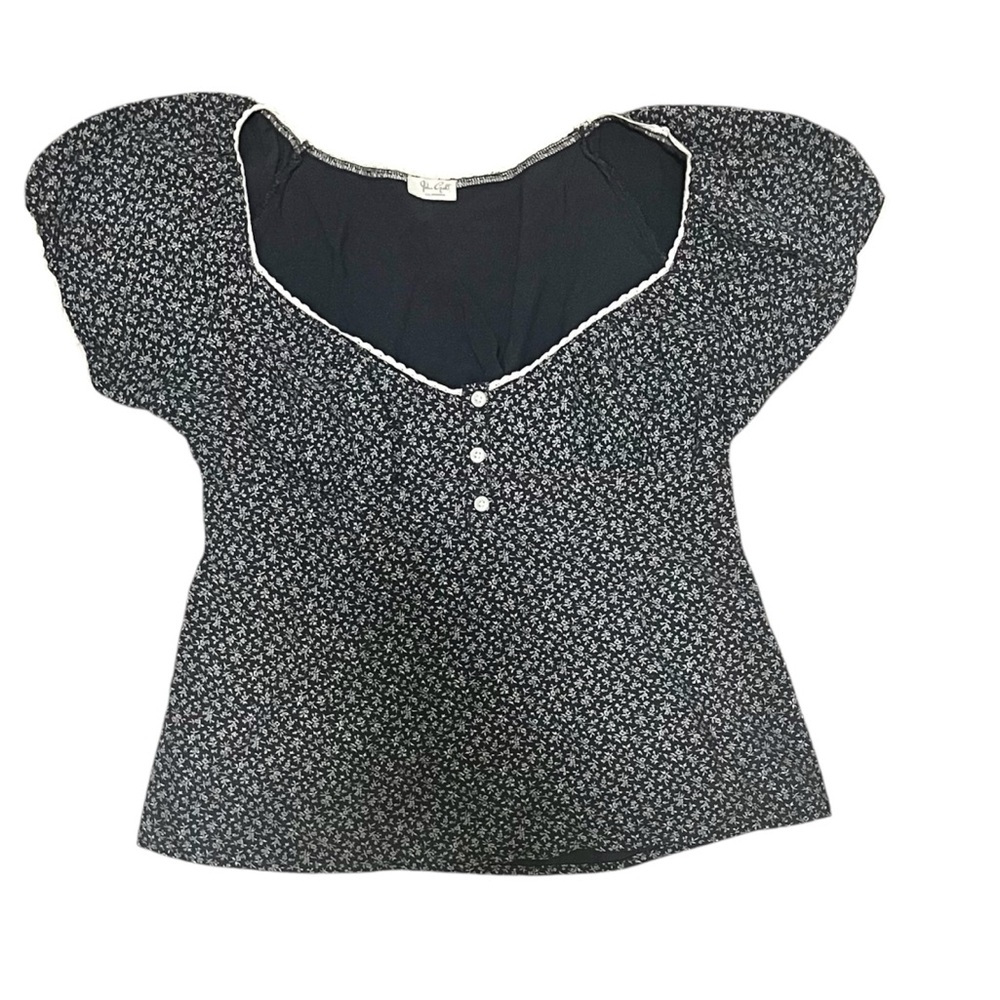 John Galt Floral Blue Women's Top